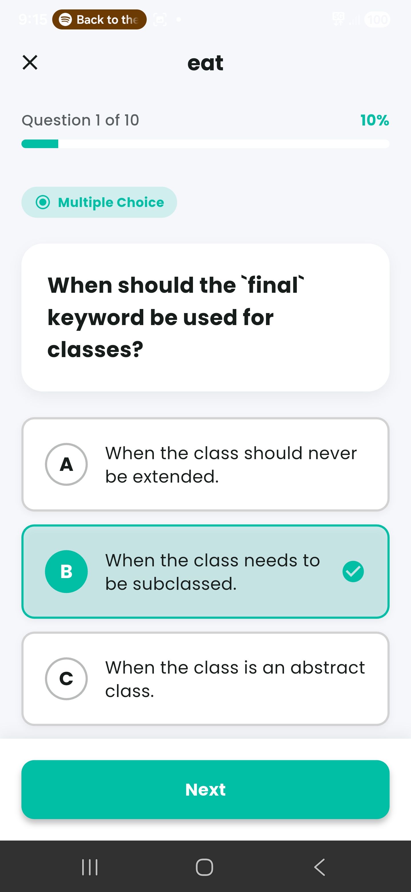 Quiz creation in EKIT